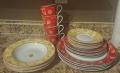 Red and Yellow 20 Pc Dinner Set $20