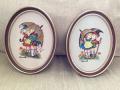 2 Hummel Cross Stitch Framed Pictures