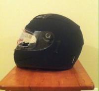 Motorcycle Helmet - Brand New - MATTE BLACK with DUAL VISOR