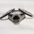 One of a kind 5.48ct black dimond wedding set