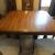 Oak Dining Table, 6 Chairs, China Cabinet/Hutch and Server