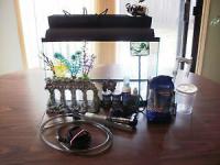 Large Fish Aquarium Starter Kit &amp; Accessories