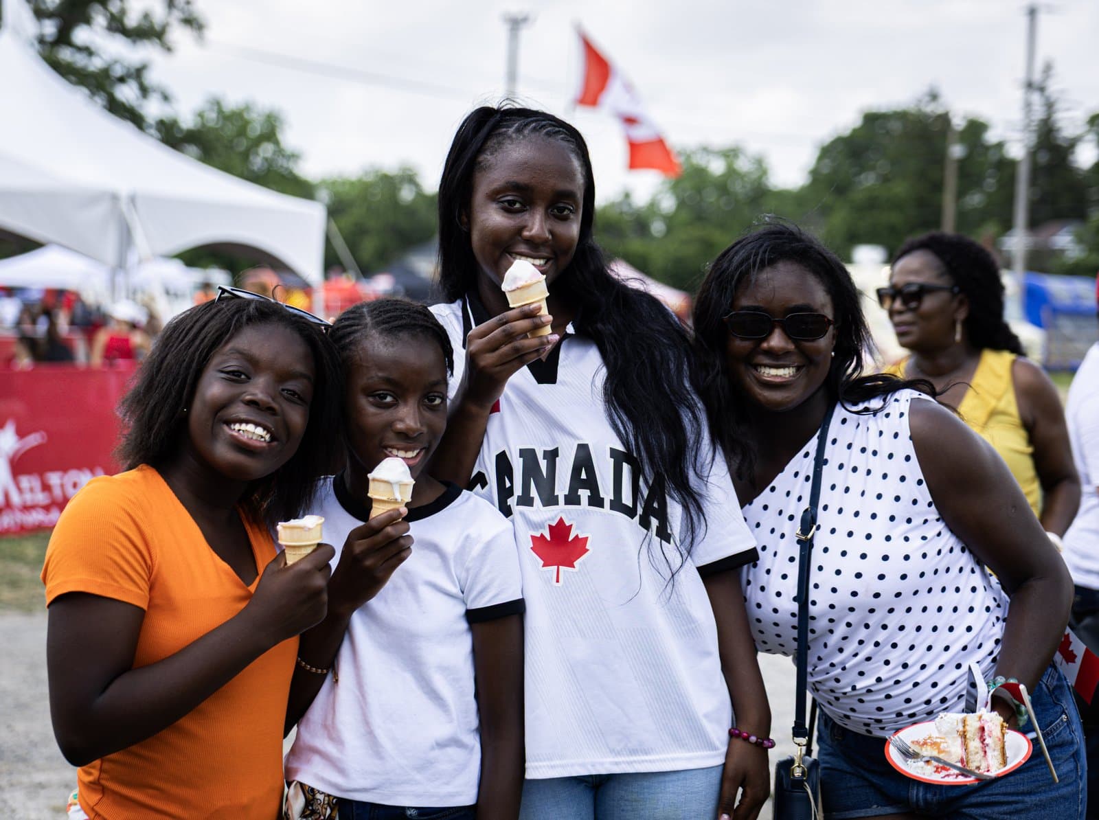 Milton families celebrating Canada Day with ice cream