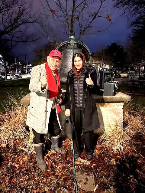 Zainab Azim as the Town of Milton's youngest-ever Official Bellringer